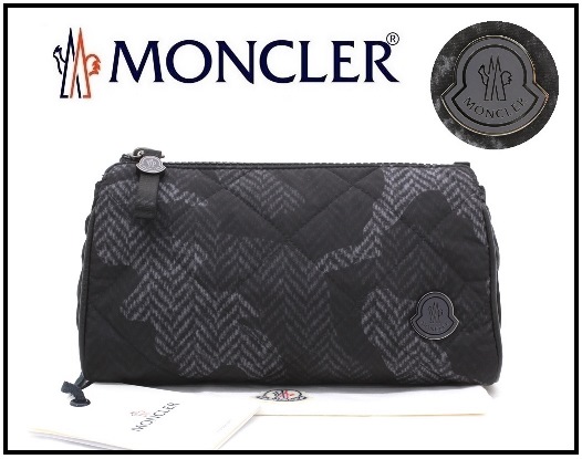 全国無料 4万 本物 モンクレール 黒カモフラヘリンボーン柄ナイロンポーチ(その他)｜売買されたオークション情報、yahooの商品情報をアーカイブ公開 - オークファン 男性用