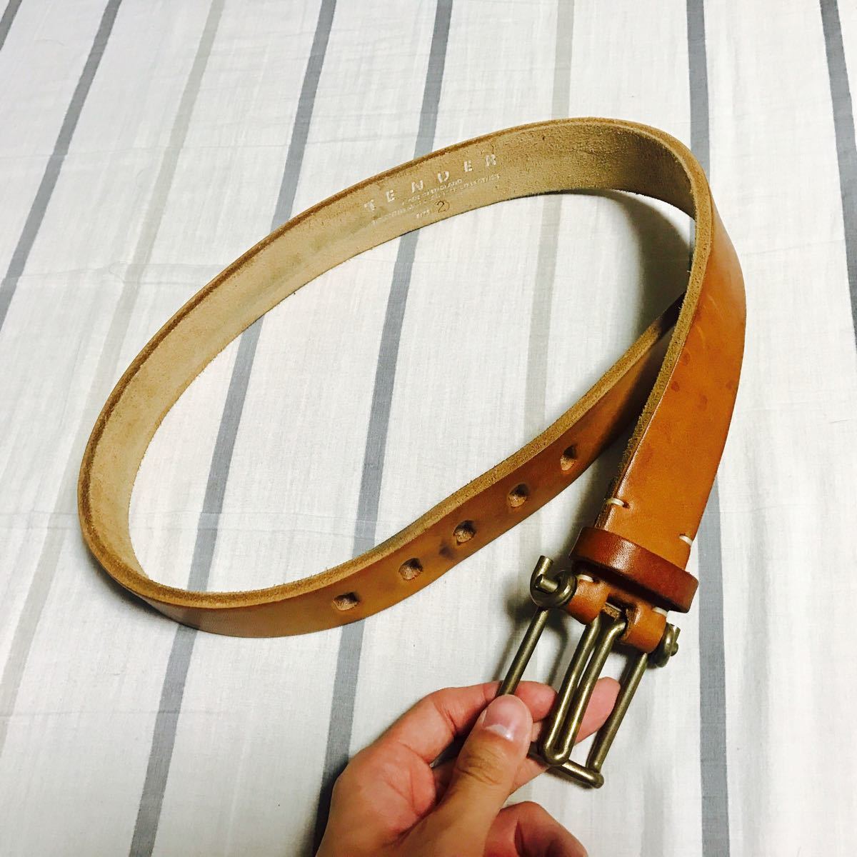 TENDERテンダーKEEPERS tender Co テンダー ベルト 厚手 レザー サイズ