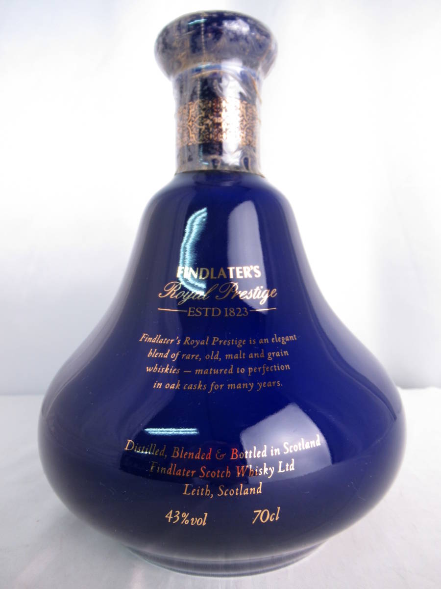Royal Prestige Findlater's - Whisky Old Scotch Lot Rare Decanter