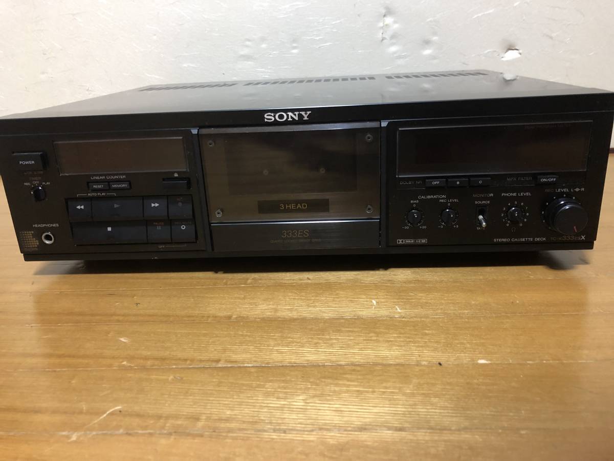 SONY TC-K333ESX カセットデッキ 動作品 SONY TC-K333ESX 3ヘッド