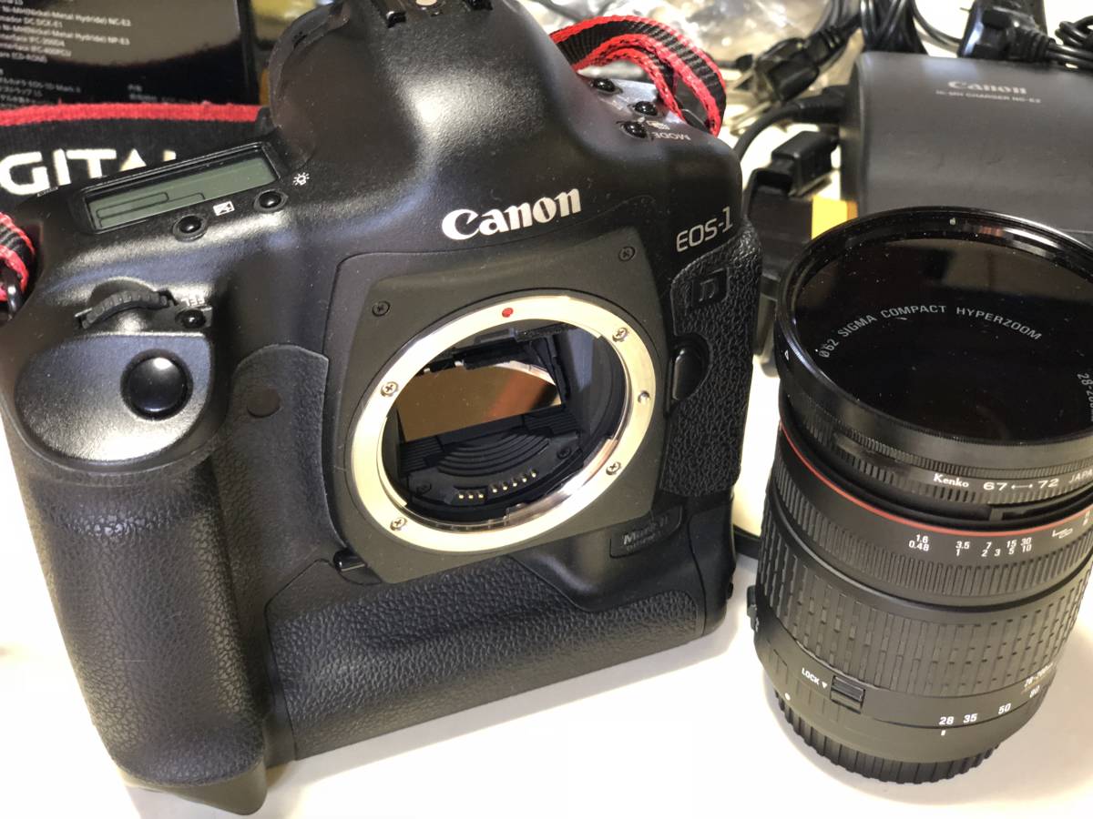 Canon キヤノン EOS-1D MarkⅡDIGTAL 本体 レンズ 三脚付で、届いたら 