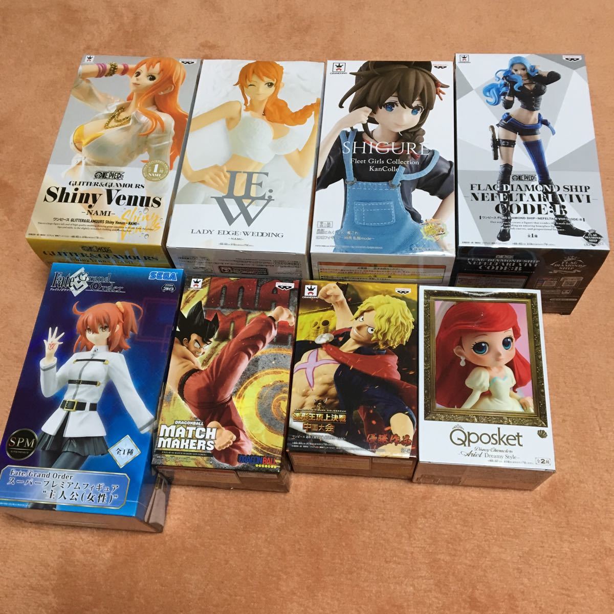 全国無料，全国無料，HOT プライズ フィギュア いろいろ まとめ売り ８種 ナミ しぐれ ビビ 悟空 サボ FATE(フィギュア)｜売買されたオークション情報、yahooの商品情報をアーカイブ公開 - オークファン その他
