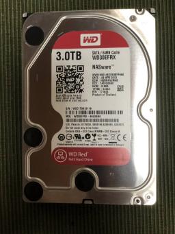 RED3TBHDD DIGA換装 修理 交換 増量用 (WD30EFRX)◎対象機種：Panasonic DIGA DMR-BZT720 DMR-BZT725 DMR-BZT730 DMR-BZT800 DMR-BZT810