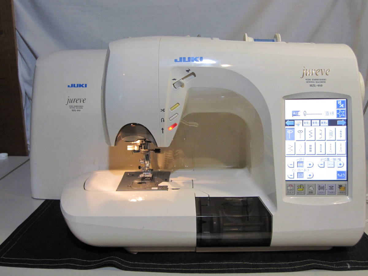 JUKI コンピューター 刺しゅう ミシン HZL-010 EM-3 付き 中古品