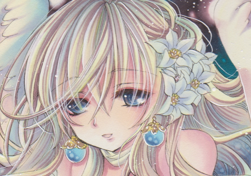 同人手描きイラスト・オリジナル『天使の灯』(手描きイラスト)｜売買