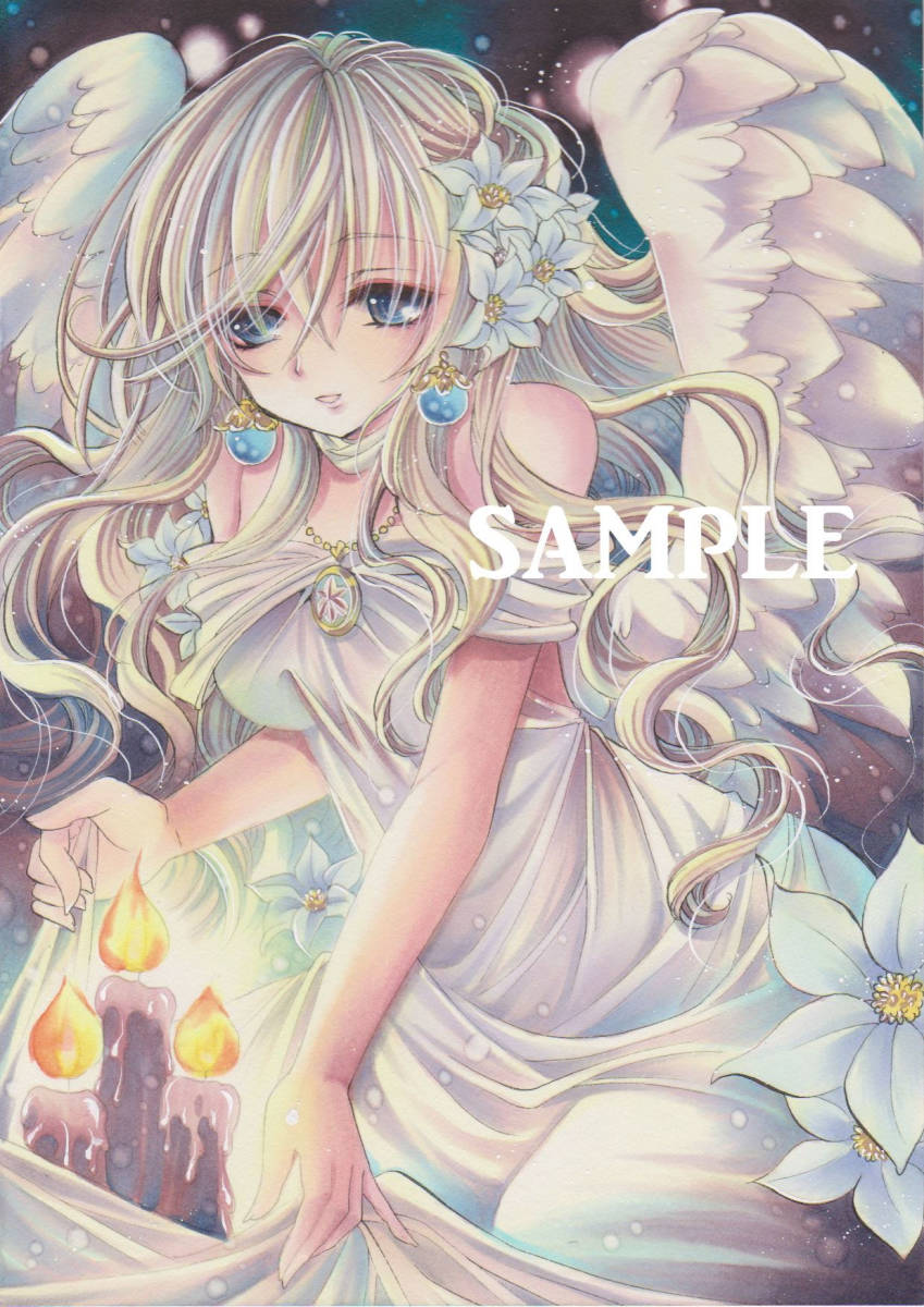 同人手描きイラスト・オリジナル『天使の灯』(手描きイラスト)｜売買