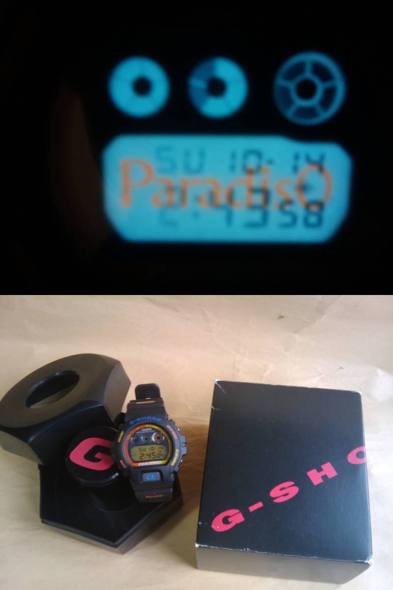 最大70％オフ通販 腕時計　ブリヂストン PARADISO × G-SHOCK コラボ　DW-6900 美品 ブラック　BRIDGESTONE ゴルフ パラディーゾ 限定 テニス　CASIO レア 黒