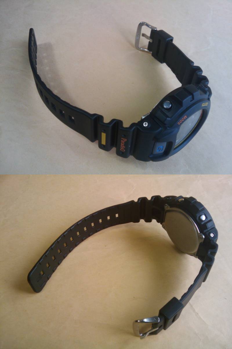 最大70％オフ通販 腕時計　ブリヂストン PARADISO × G-SHOCK コラボ　DW-6900 美品 ブラック　BRIDGESTONE ゴルフ パラディーゾ 限定 テニス　CASIO レア 黒