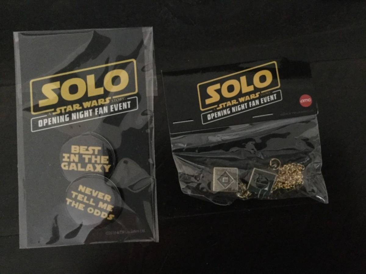 新品即納　大人気　 ハン・ソロ スター・ウォーズ ラッキー ダイス レプリカ 小道具 ミレニアム ファルコン AMC 缶バッジセット_1