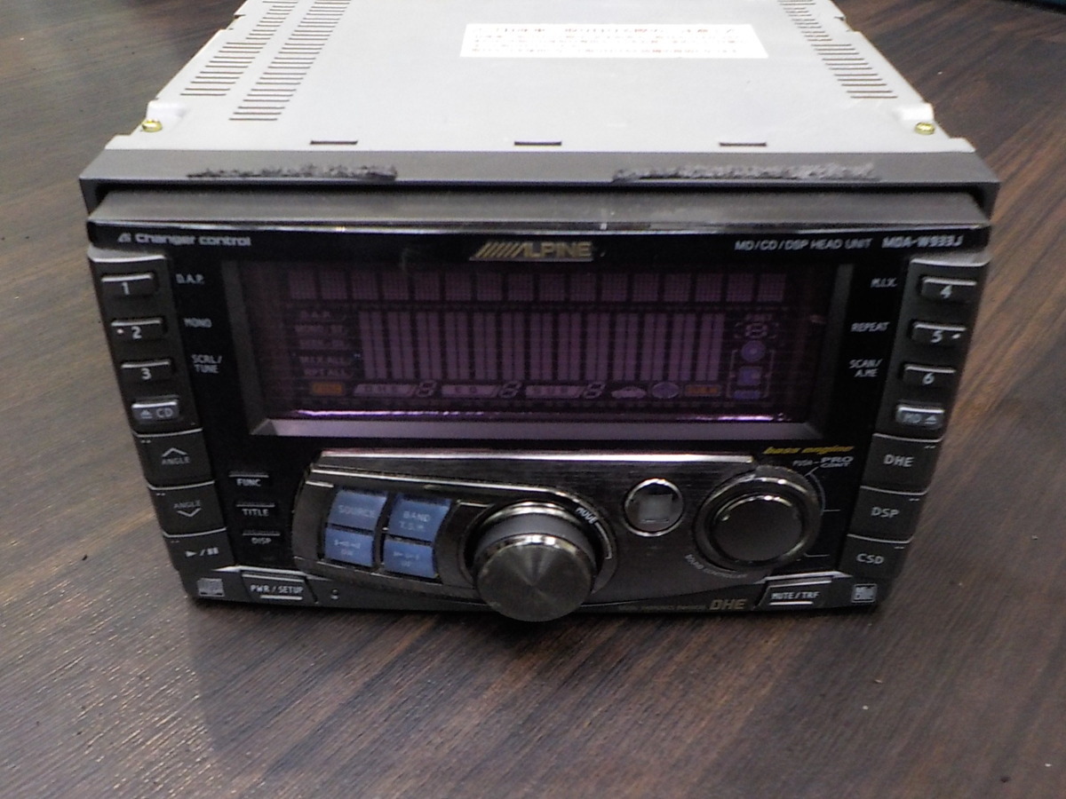 ALPINE デッキ ALPINE MDA-W933J CD MD MDA-W933J MD⁄CD⁄DSP