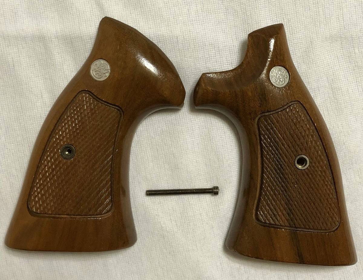 タナカ純正 S&W Kフレーム 木製グリップ おまけ付き