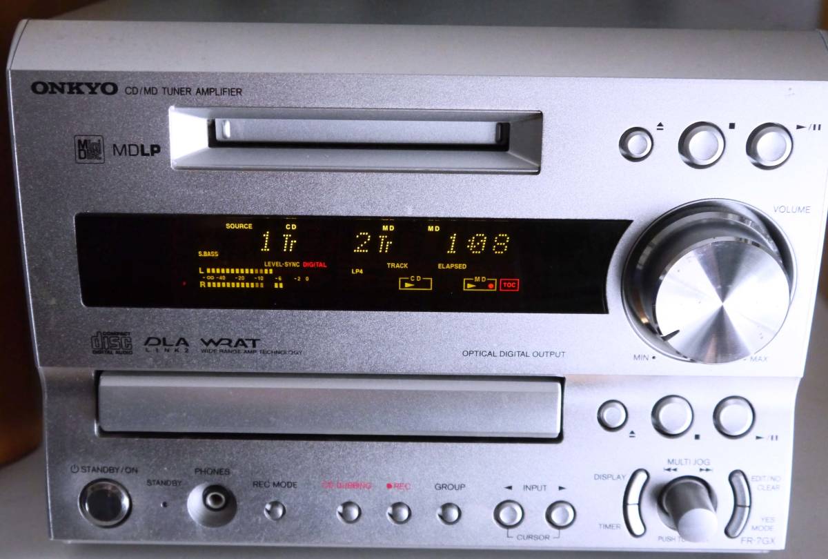 ミニコンポの基準機！ONKYO FR-7GX ＆D-S7GX MD⁄CD⁄ﾁｭｰﾅ⁄ｱﾝﾌﾟ