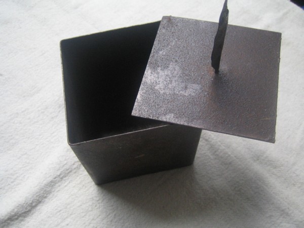 フランス☆鉄☆スライド蓋箱☆アッシュトレイ 桑田卓郎 カップ 湯呑み 黄色