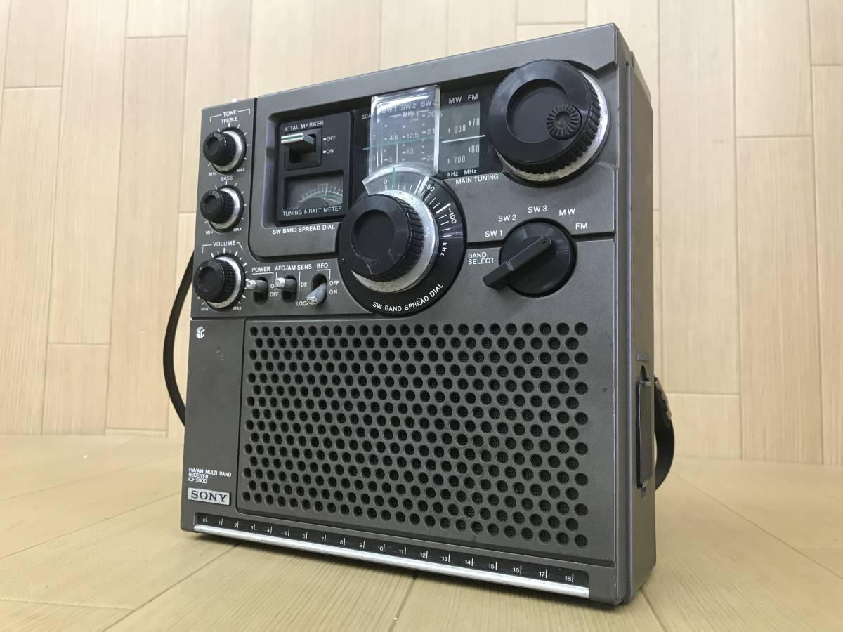 10187【SONY】BCL ラジオ Skysensor スカイセンサー 5900 ICF-5900