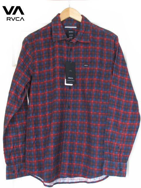【正規品，高品質】 タグ付き RVCA L/S Check Flannel Shirt 長袖チェックネルシャツ green/navy 秋冬 海外セレブ愛用(Sサイズ)｜売買されたオークション情報、yahooの商品情報をアーカイブ公開 - オークファン 長袖シャツ一般
