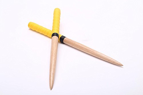 色黄色 【 逆鱗】太鼓の達人　マイバチ テーパーロール仕様 黄色（ゴールドイエロー） ゴムの木（木製バット素材）反発力が自慢！アー_1