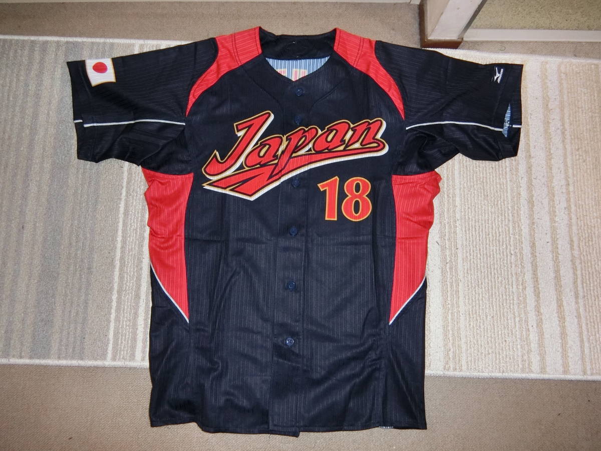 プロ野球WBCミズノ製レプリカユニフォーム#18松坂大輔M-Lサイズ新品