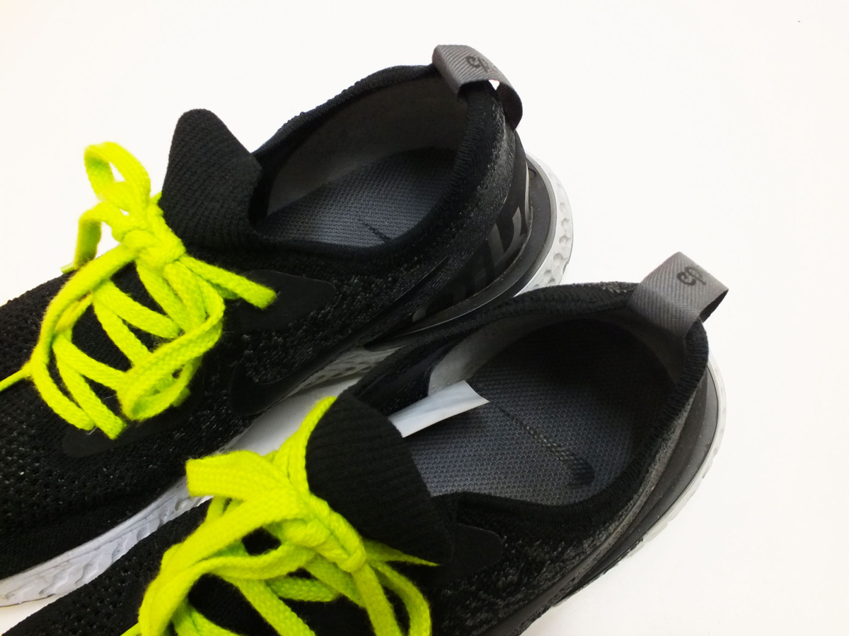 ★美品★NIKE ナイキ フライニット ローカットスニーカー 箱付 27.5cm　ブラック/黒/グレー AQ0067-001 メンズ シューズ 351