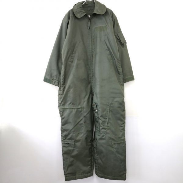 米軍 実物 80s CWU-64/P フライトカバーオール 44R 中綿 つなぎ 80s 米軍実物 US.AIR FORCE CWU-64/P フライトスーツ つなぎ