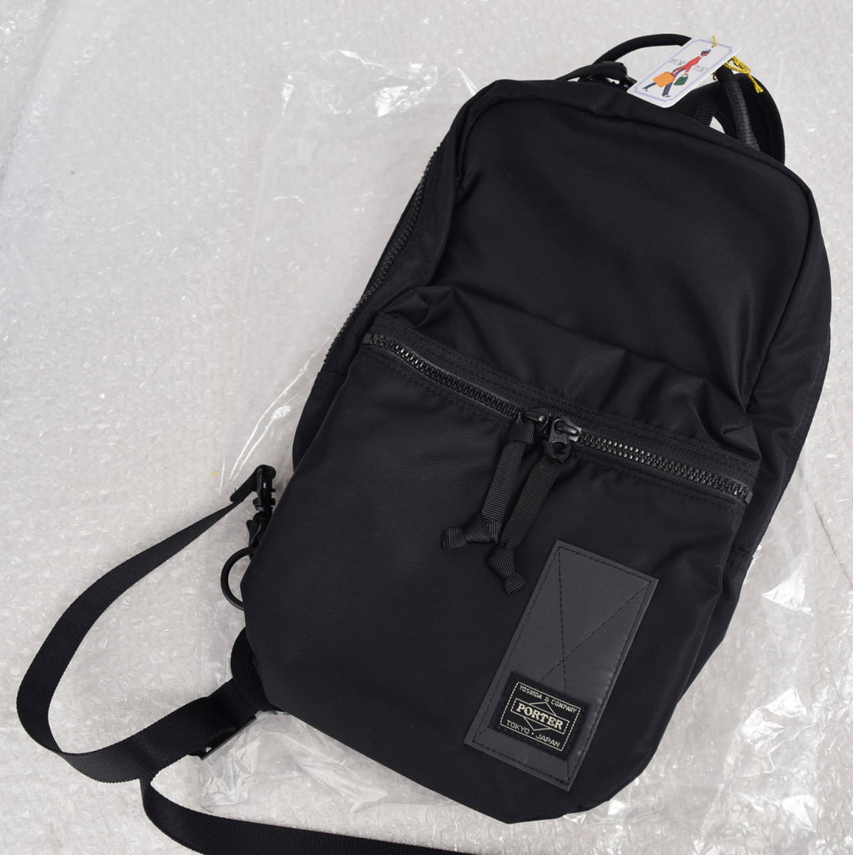 ◎1278D/【新品】ポーター（PORTER） レイズ　スリングショルダーバッグ　831-16115 ブラック
