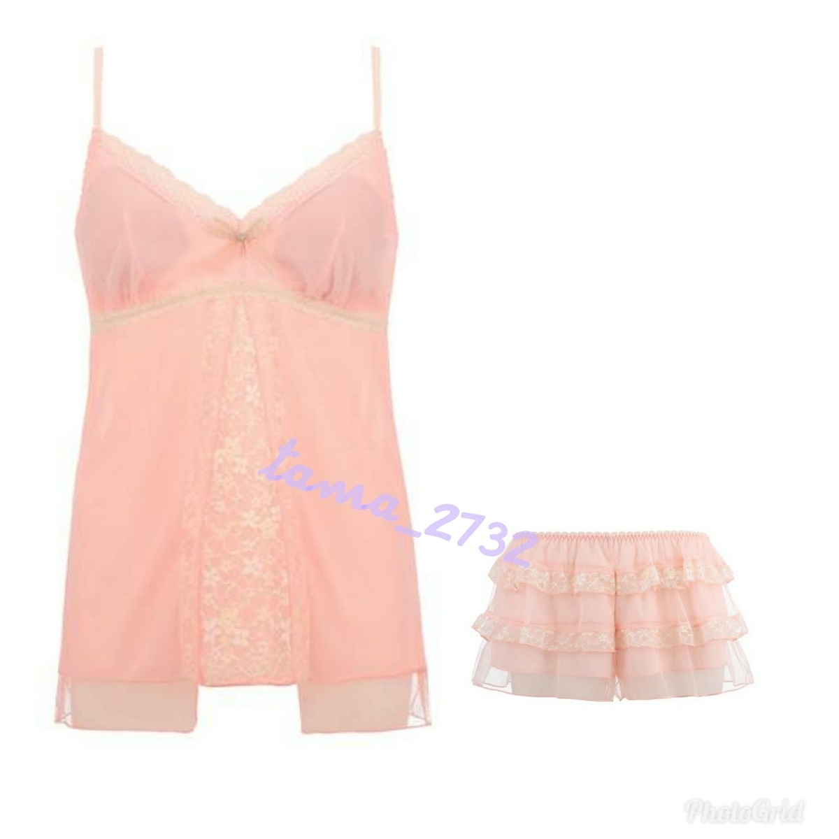 100%新品，得価 M/L 淡ピンク トリンプ アモスタイル AMST1100 夢みるブラ ロングキャミソールMサイズ&フレンチパンツLサイズ2点セット 定価6 804円(その他)｜売買されたオークション情報、yahooの商品情報を その他