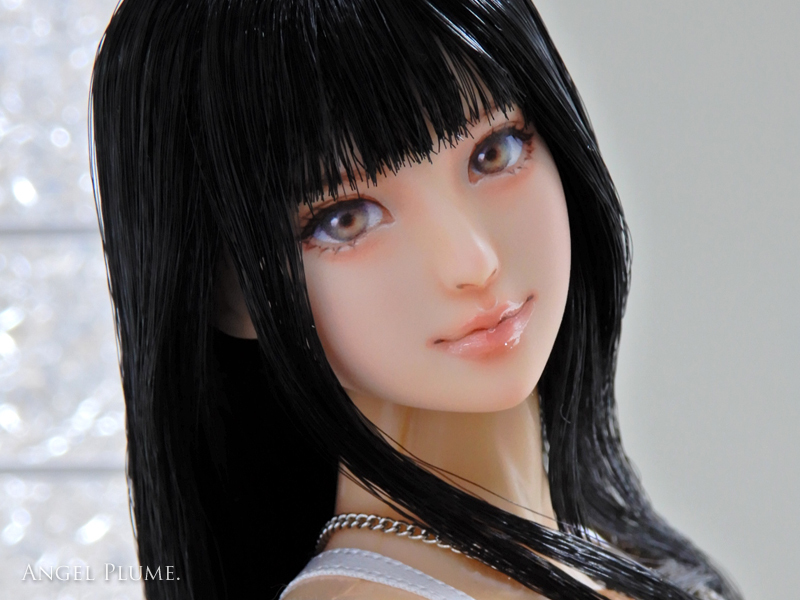 1/6カスタムドールヘッド オビツ01 [ 愛海 ] AngelPlume.(パーツ