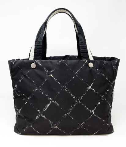 美品 CHANEL シャネル 旧トラベルライン トートバッグ ナイロン 