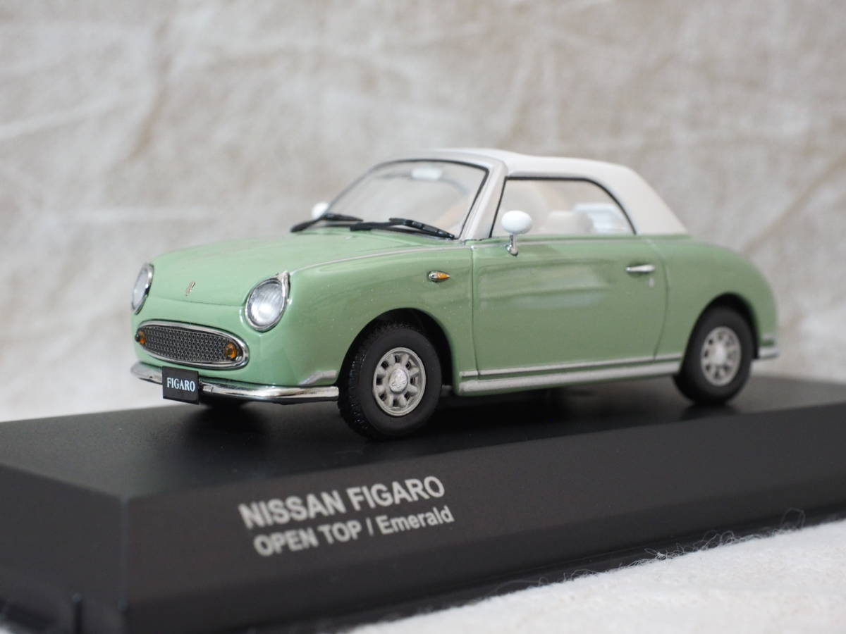 NISSAN FIGARO Open Top エメラルド 京商 1/43 03382GR 1⁄43 Emerald 京商
