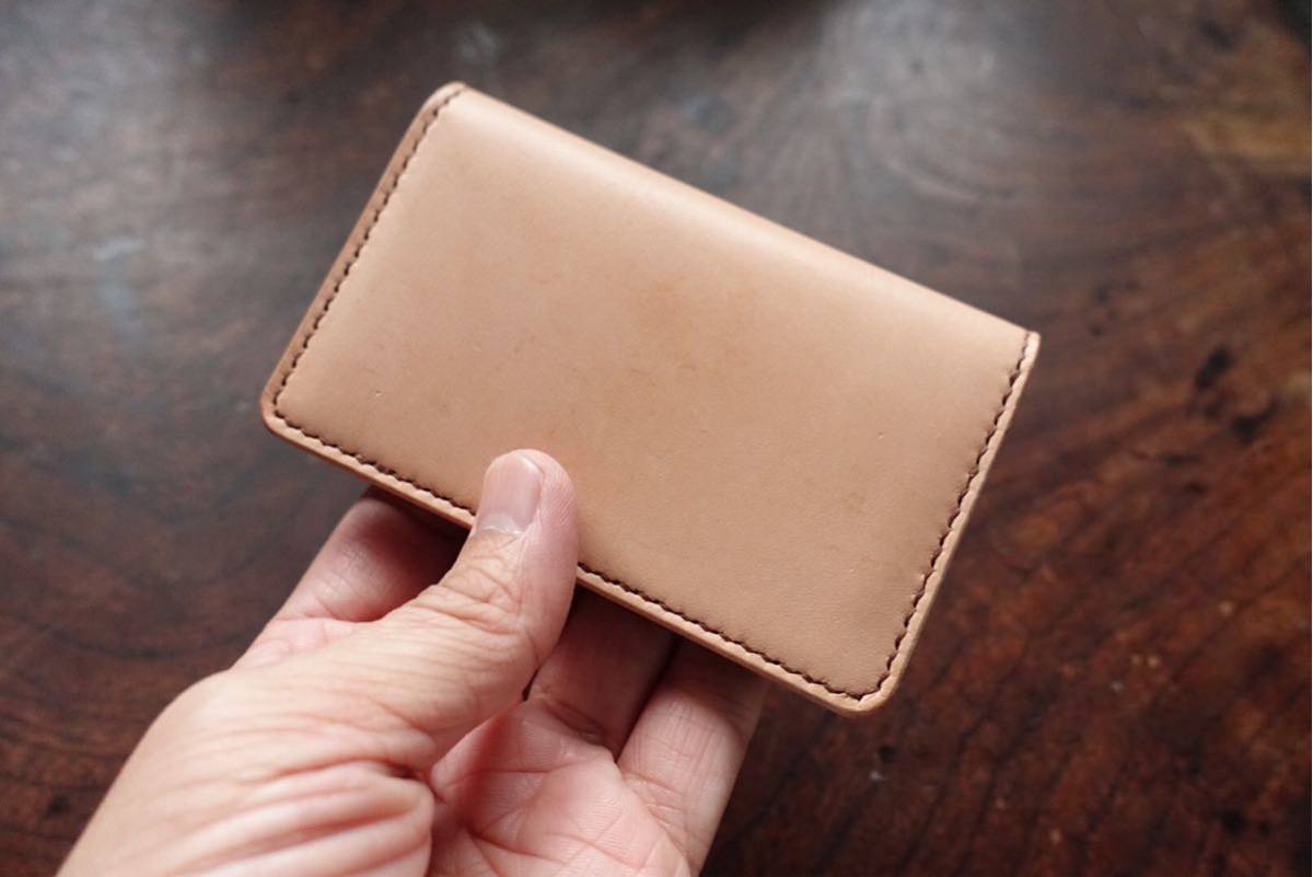 お得，最新作 昭南皮革 カードケース マチ無し名刺入れ ナチュラル 鶴革工房(男性用)｜売買されたオークション情報、yahooの商品情報をアーカイブ公開 - オークファン 男性用