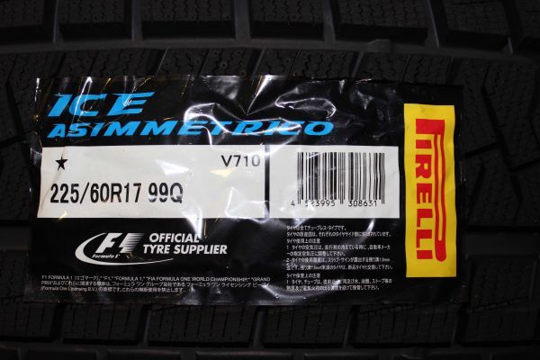 限定SALE，SALE 在庫限り ラスト4本 アシンメトリコ 225/60R17 新古品 品 ピレリ スタッドレス 冬タイヤ(中古)｜売買されたオークション情報、yahooの商品情報をアーカイブ公開 - オークファン 17インチ