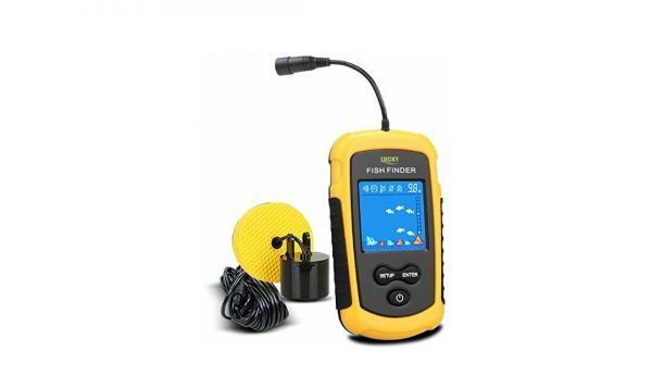 【即発送】Lucky 魚群探知機　ポータブル　魚探　釣り道具　バス釣り　ワカサギ釣り　大漁　カラースクリーン_1