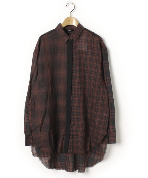 DIESEL 長袖シャツ 長袖シャツ DIESEL ディーゼル S-SIMPLY-CHECK