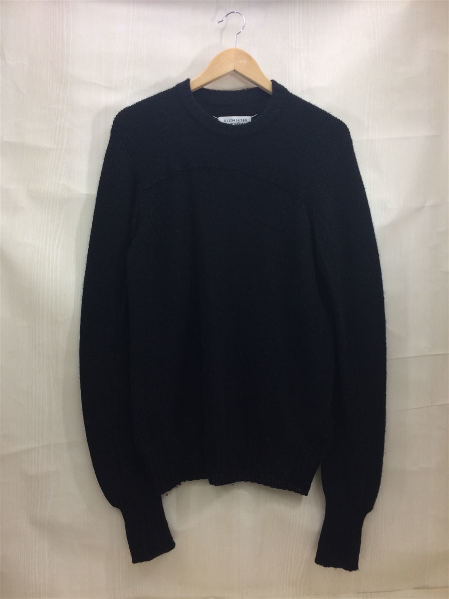 Maison Margiela◇セーター(厚手)/M/ポリエステル/BLK Maison Margiela