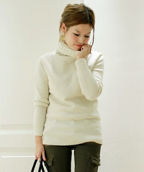 【極美品】 ミューズドゥーズィエムクラスJADE カシミヤ タートルニット 極美品 ドゥーズィエムクラス JADE タートルネック ニット プル