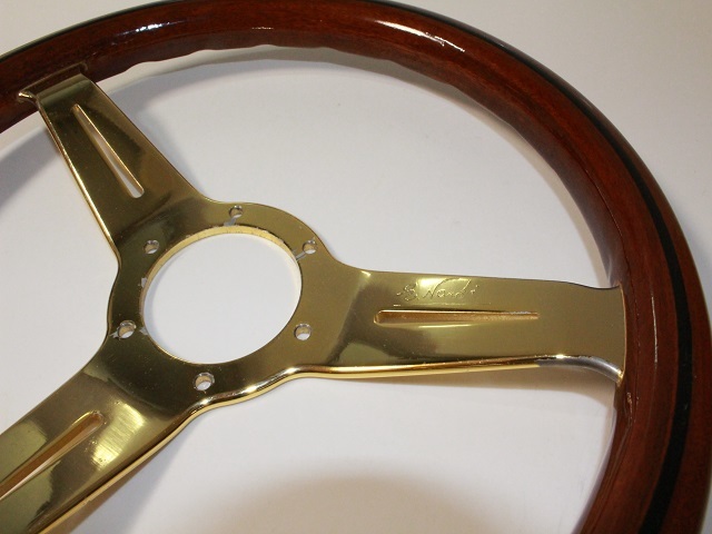 NARDI ナルディ ウッド クラシック ゴールド ステアリング ハンドル