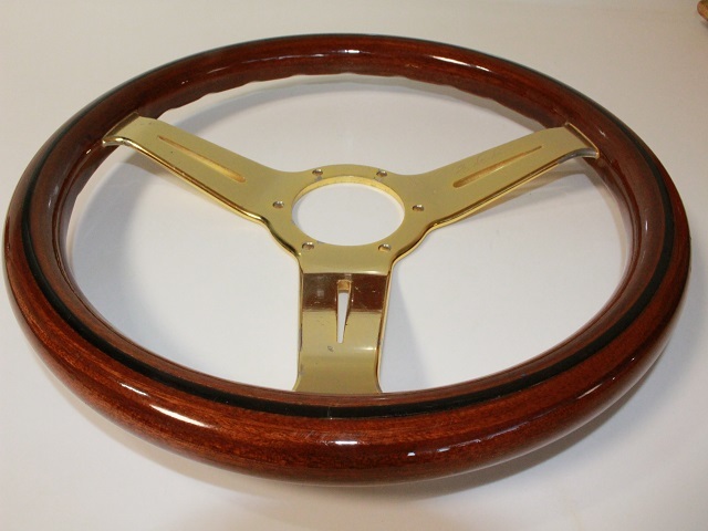 NARDI ナルディ ウッド クラシック ゴールド ステアリング ハンドル