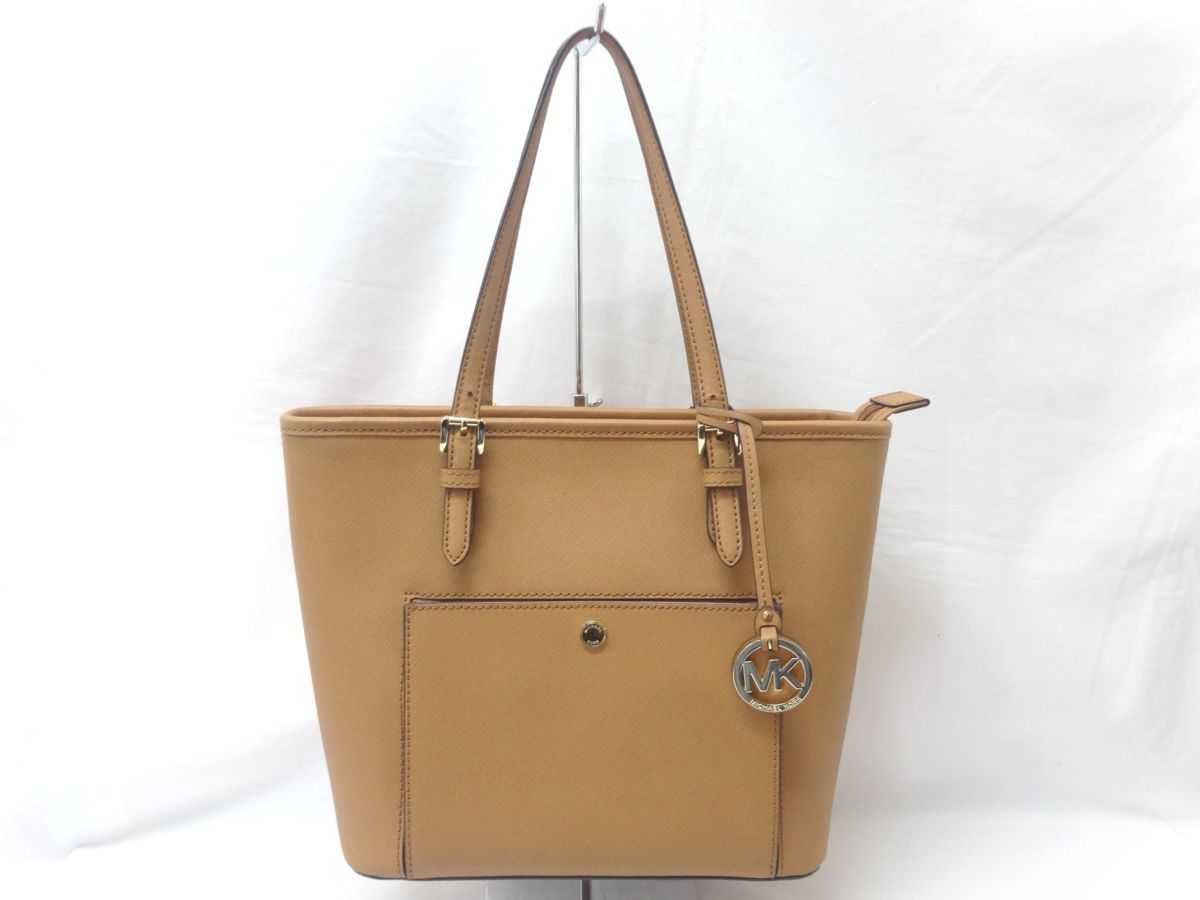  マイケルコース MKロゴチャーム ブラウン レザー トートバッグ(女性用)｜売買されたオークション情報、yahooの商品情報をアーカイブ公開 - オークファン 女性用