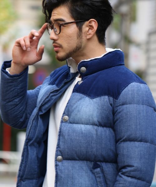 【爆買い，人気セール】 定価以下 BAYFLOW ベイフロー コンチョボタン インディゴ ダウン ブルゾン ジャケット(Sサイズ)｜売買されたオークション情報、yahooの商品情報をアーカイブ公開 - オークファン Sサイズ