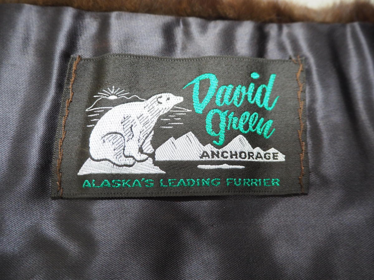 美品【 David Green/アラスカ 】高級毛皮 ロシアンリス(ロリス)×ミンク 