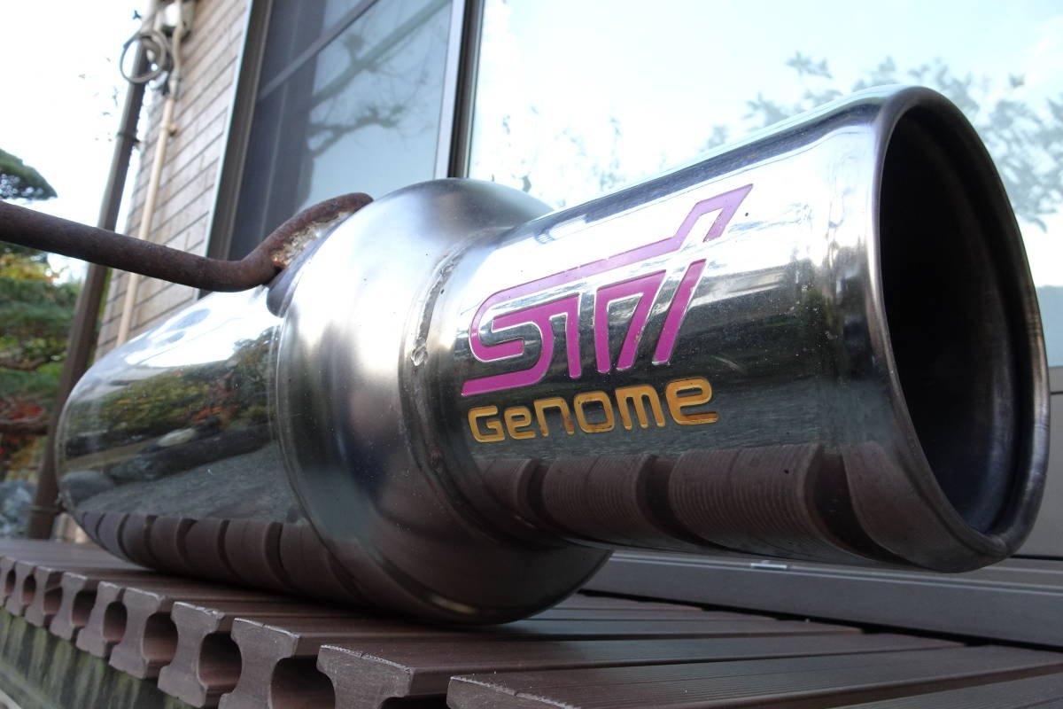 GDBインプレッサ用☆STI Genome ステンレスマフラー☆GC8 GF8