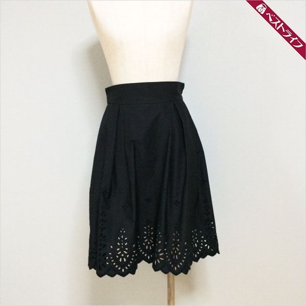 ☆1円 本物 FOXEY フォクシー NEW YORK スカート ブラック レース