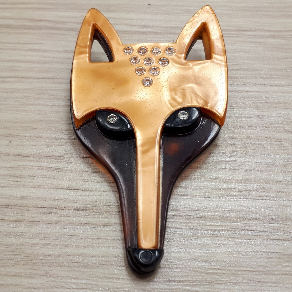 Lea Stein/リアスタン キツネ 狐 ヴィンテージ ブローチ アンティーク アクセサリー 海外製 フォックス ビンテージ アニマル L3