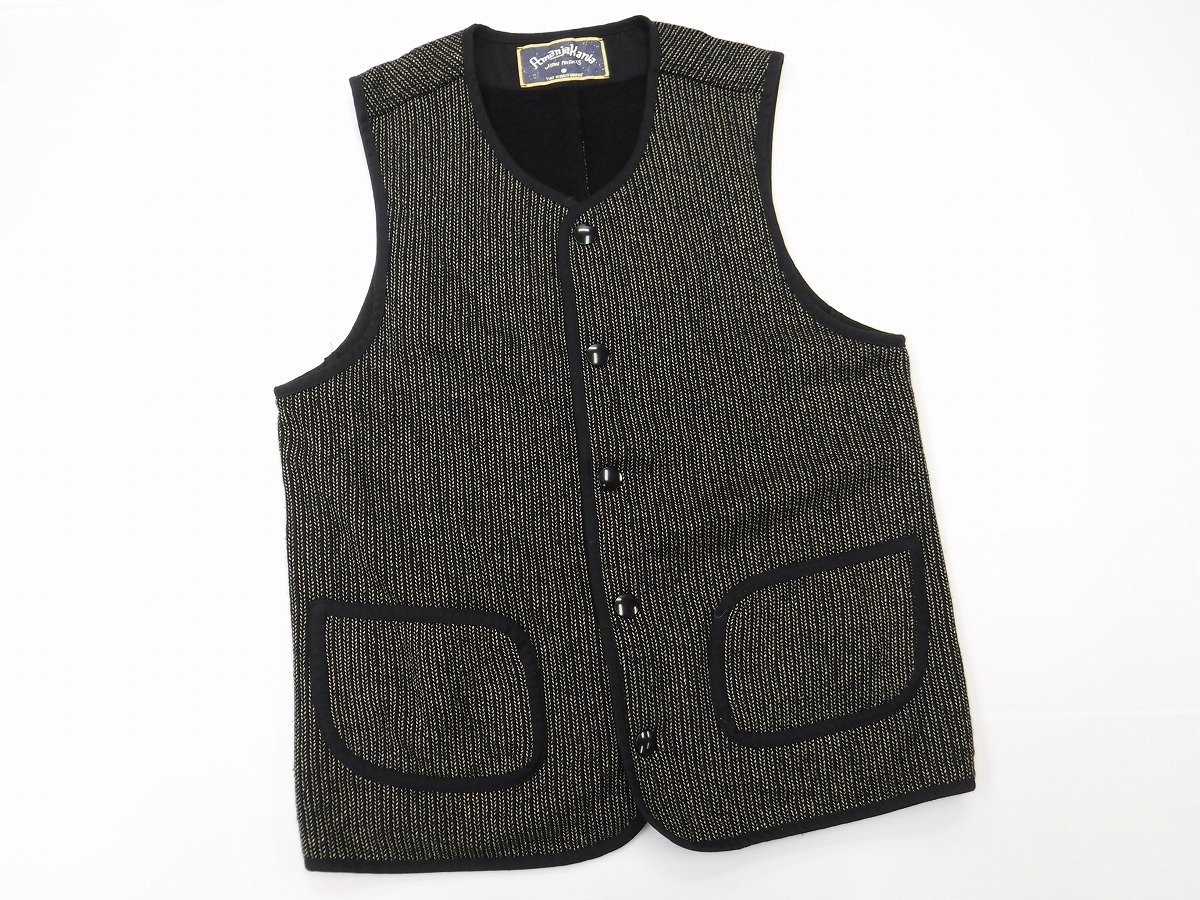 UD77 BARNS バーンズ 暖か裏起毛ゴマ塩ビーチクロスベストM | TIENDA 