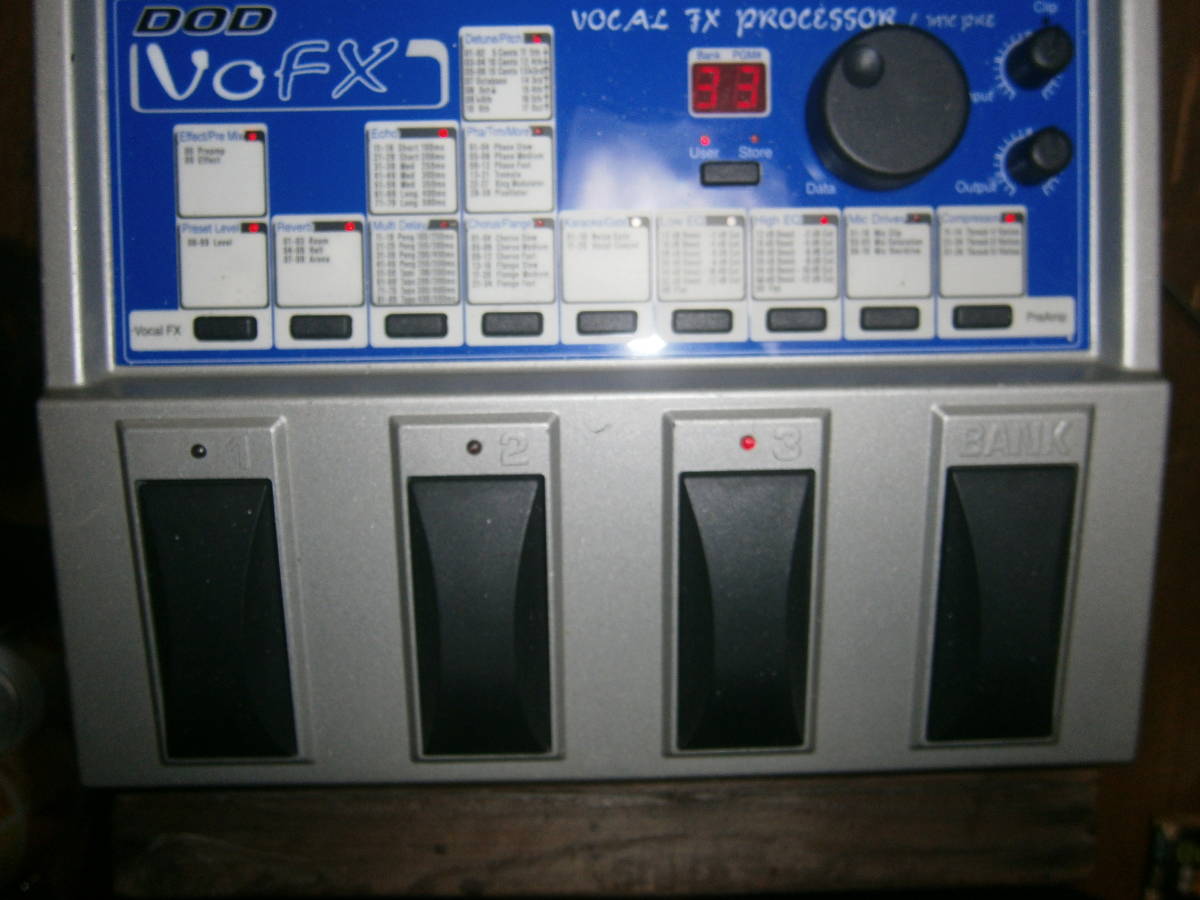 DOD Vocal - VoFX Processor | FX Effects To VOFX Reverb Know 0 &amp