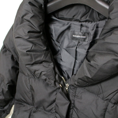 美品 QUEENS COURT クイーンズコート 綺麗め♪ボリュームカラー ダウンコート 1 フェザー 18E12