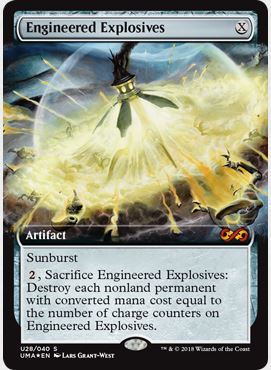 フルアートFOIL/MTG/アルティメットマスターズ/仕組まれた爆薬