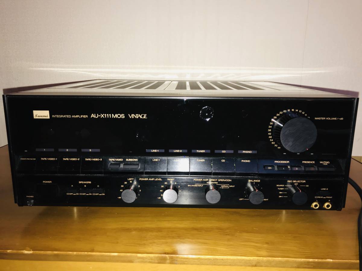SANSUI VINTAGE - AU-X111MOS サンスイ AU-X111 MOS プリメインアンプ 