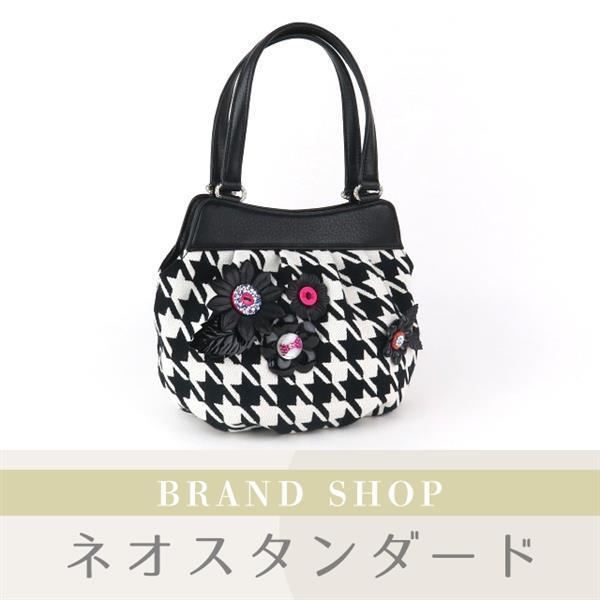 【新品】Think Bee！シンクビー サブリナ ハンドバッグ 千鳥格子 花 Think ハンドバッグ 千鳥格子 新品Think サブリナ 花 Bee！シンクビー