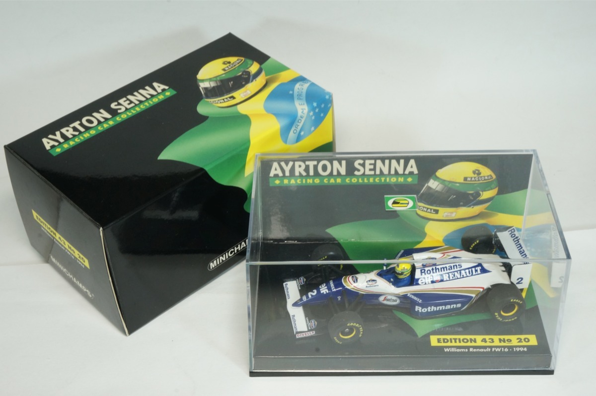 【激安大特価，正規品】 540944312 ミニチャンプス 1/43 ウィリアムズ FW16 ルノー 1994 A.セナ メーカー純正 オリジナル ロスマンズ ロゴ入り(レーシングカー)｜売買されたオークション情報、yahooの商品情報をアーカイブ レーシングカー