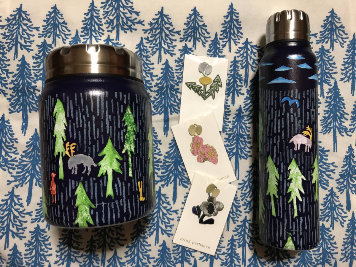 ミナペルホネンサーモマグ&タンクone day navyおまけ付き新品